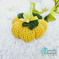 Knitted Pumpkins,Yarn Projects,Carrie's Butterfly Boutique