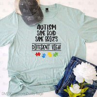 Autism, Same Road, Same Bricks, Different View Tee