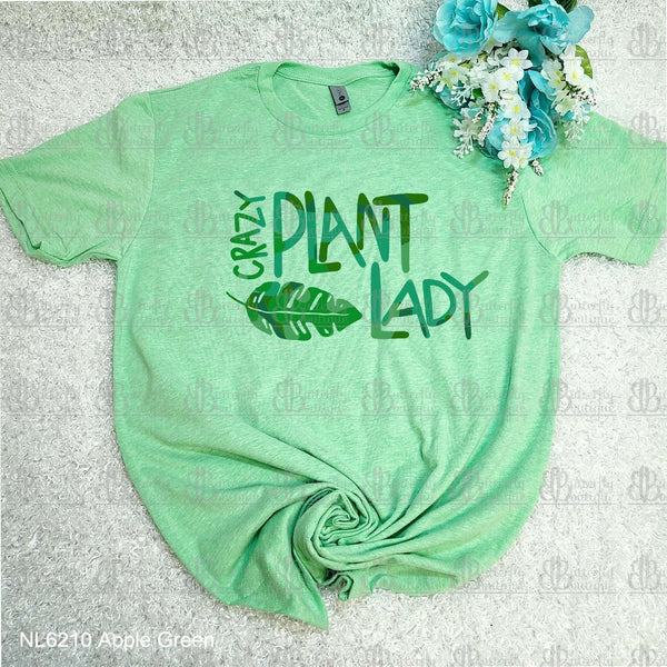 Crazy Plant Lady with Leaf Tee
