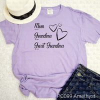 Mom, Grandma, Great Grandma Established Tee