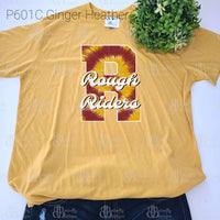 Rough Riders Tie Dye Letters